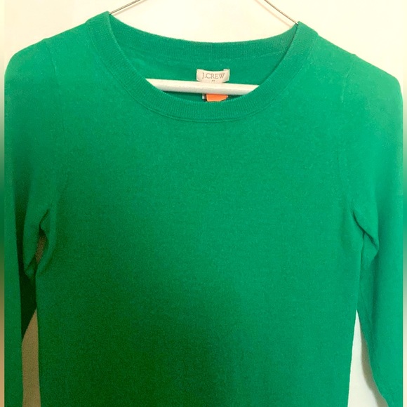 J.Crew 3/4 sleeve Irish green sweater 🍀 - Picture 8 of 9